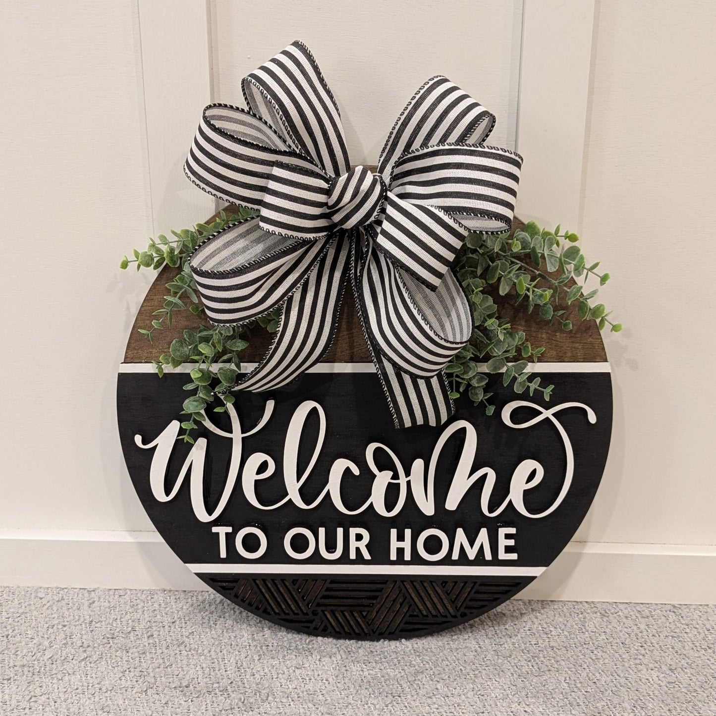 Welcome to Our Home Door Hanger image 0