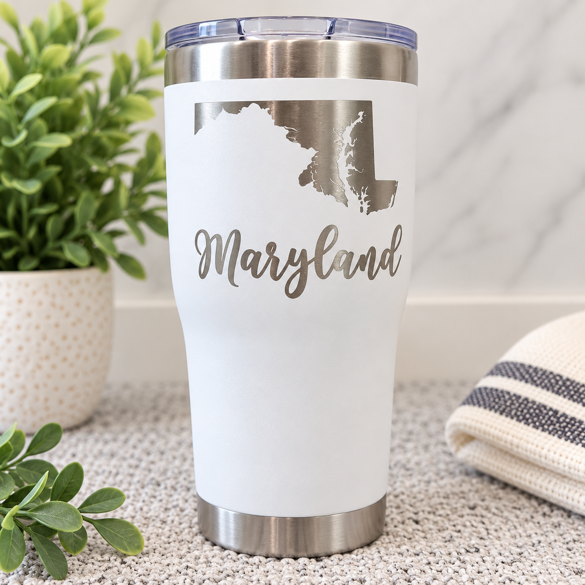 White 20 oz Tumbler