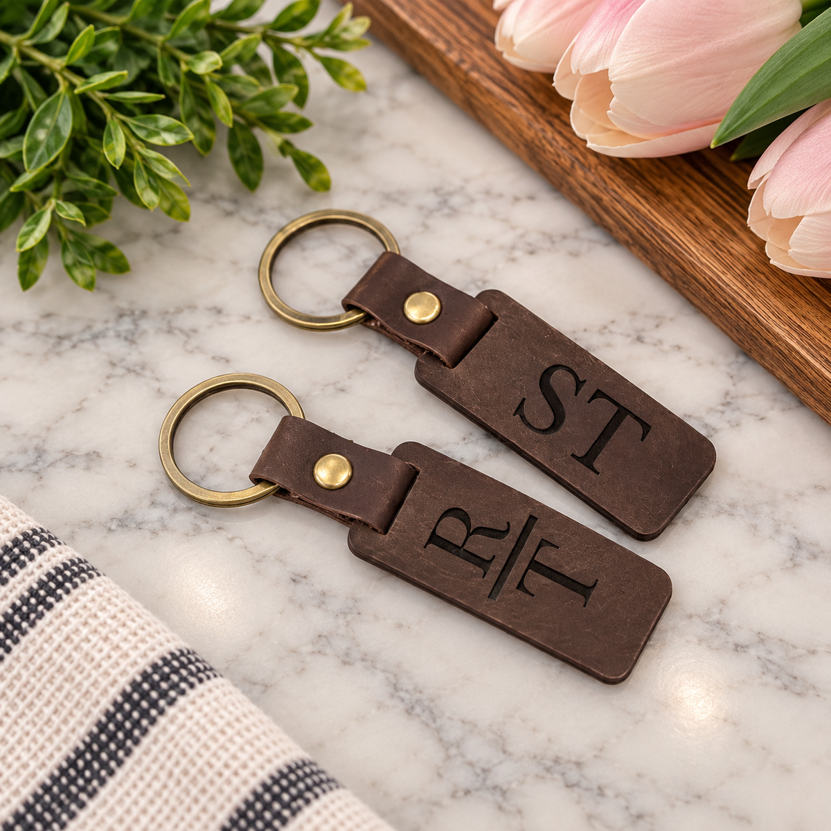 Wood Keychain - Walnut