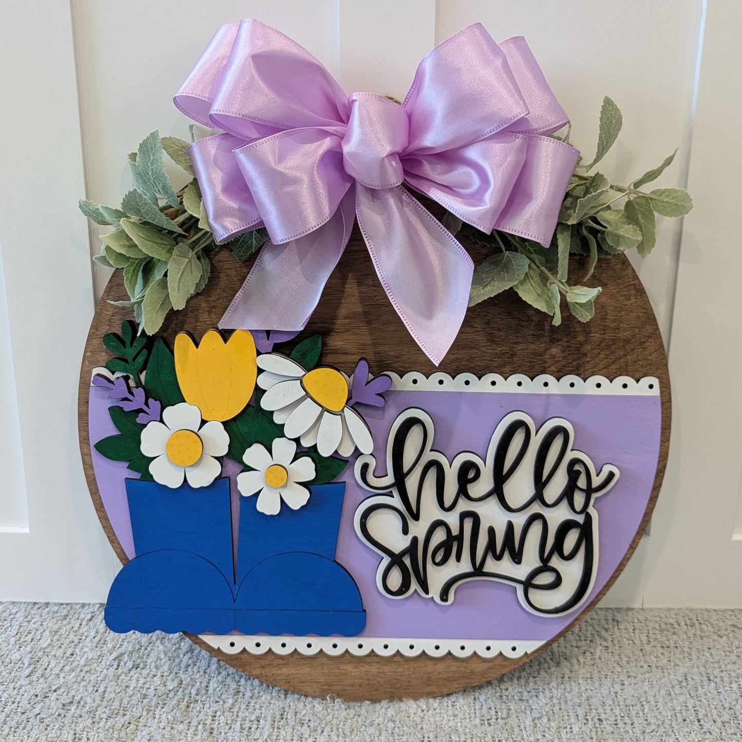 Hello Spring Door hanger