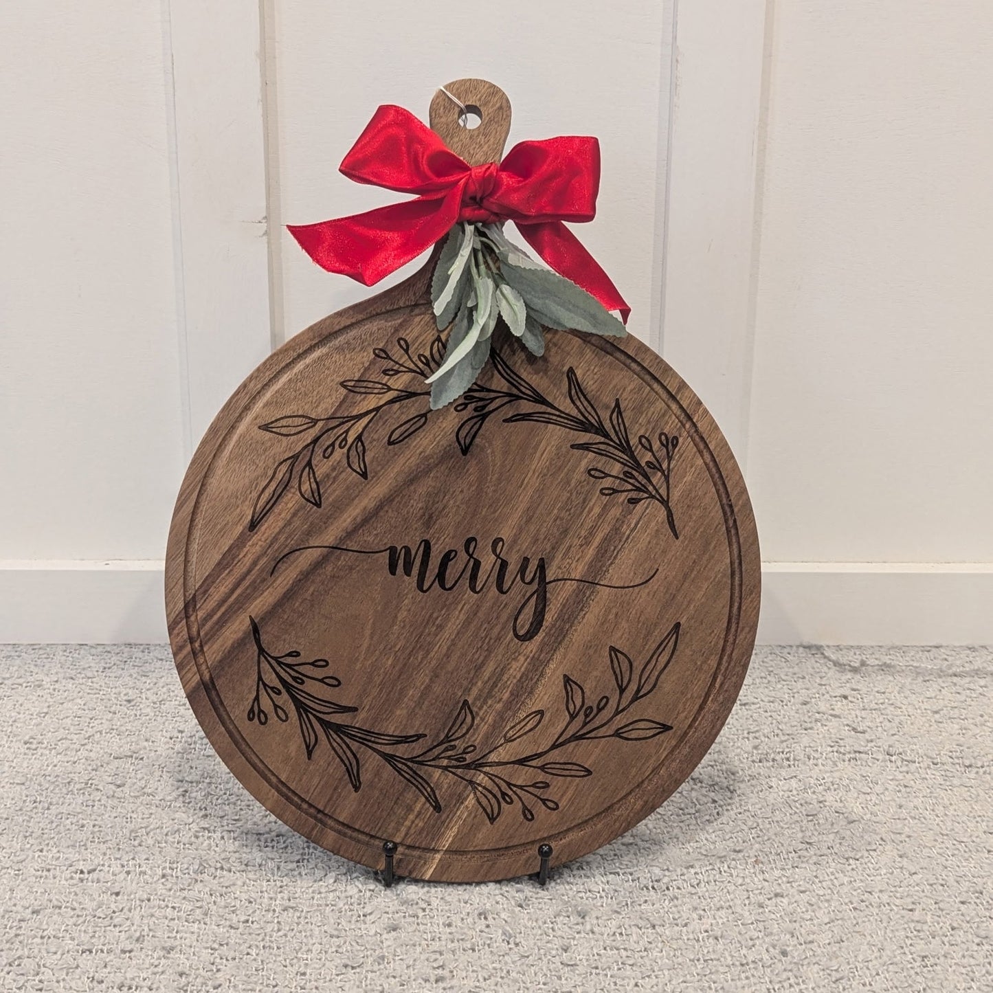 Round Wooden Serving Board image 0