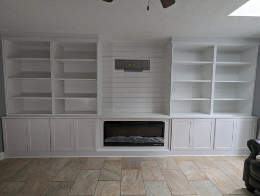 Crofton Fireplace Bookshelves