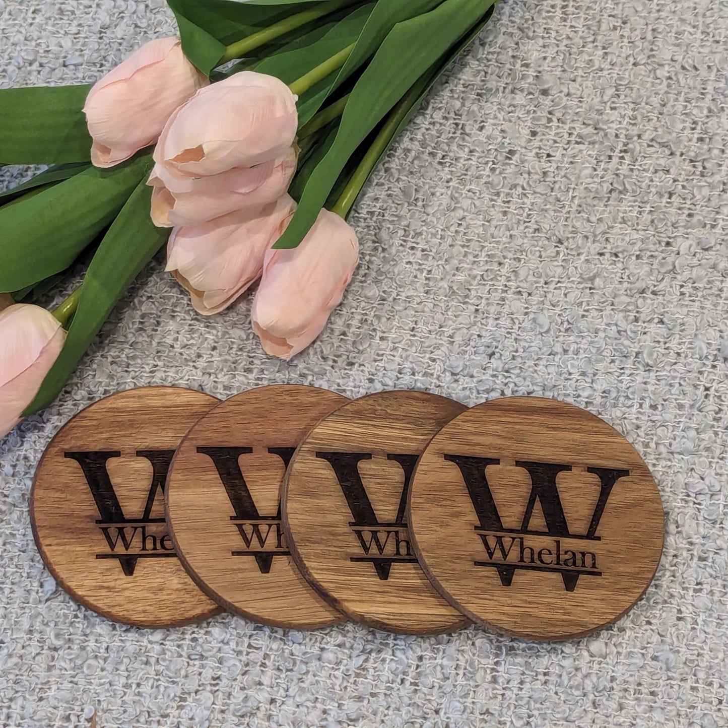 Personalized Wooden Coasters image 0
