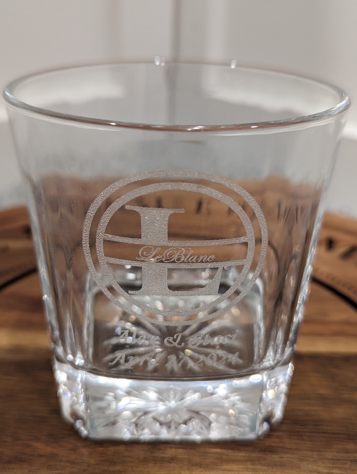 Engraved Whiskey Glass image 1