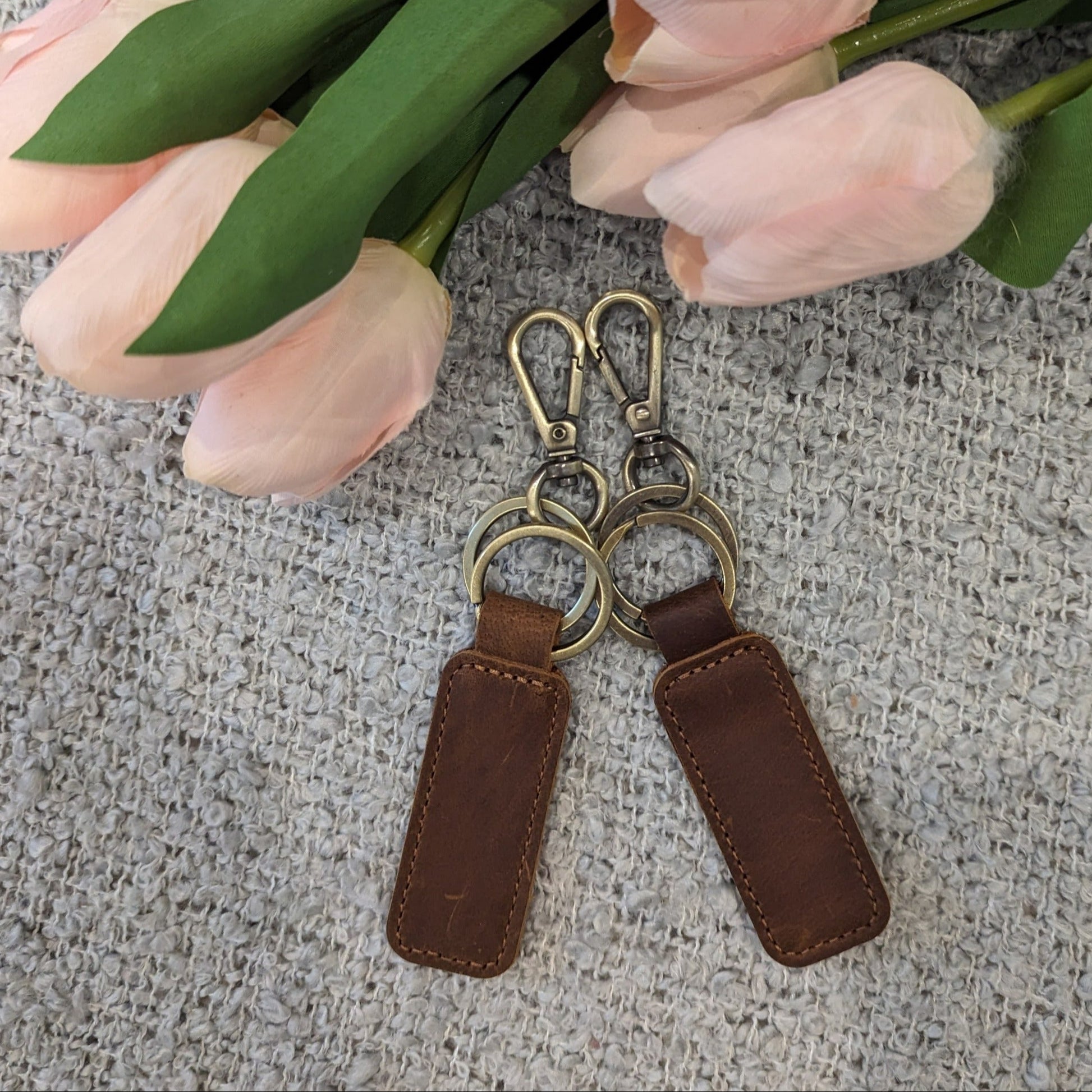 Personalized Leather Key Chain image 3
