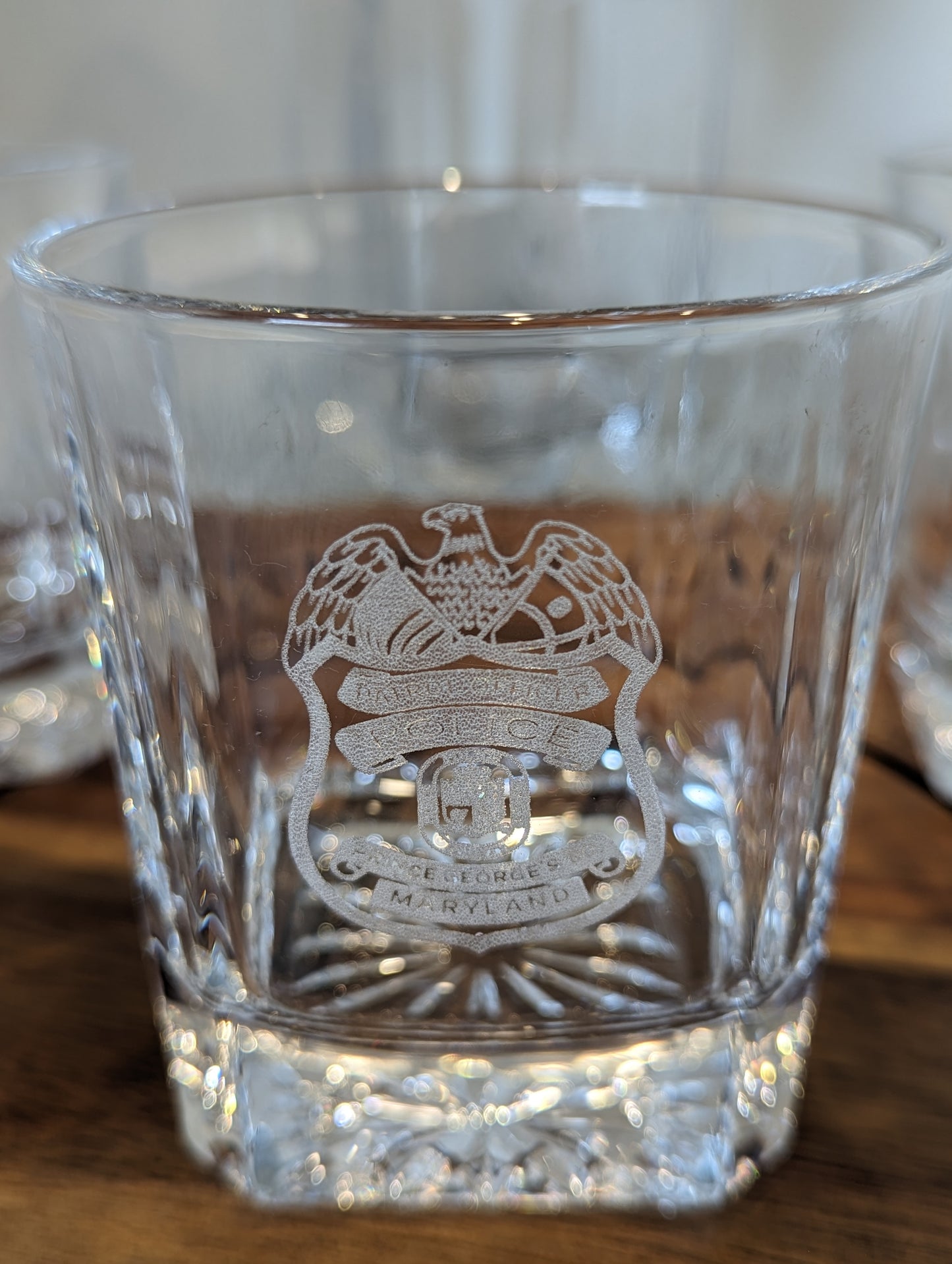 Engraved Whiskey Glass image 0