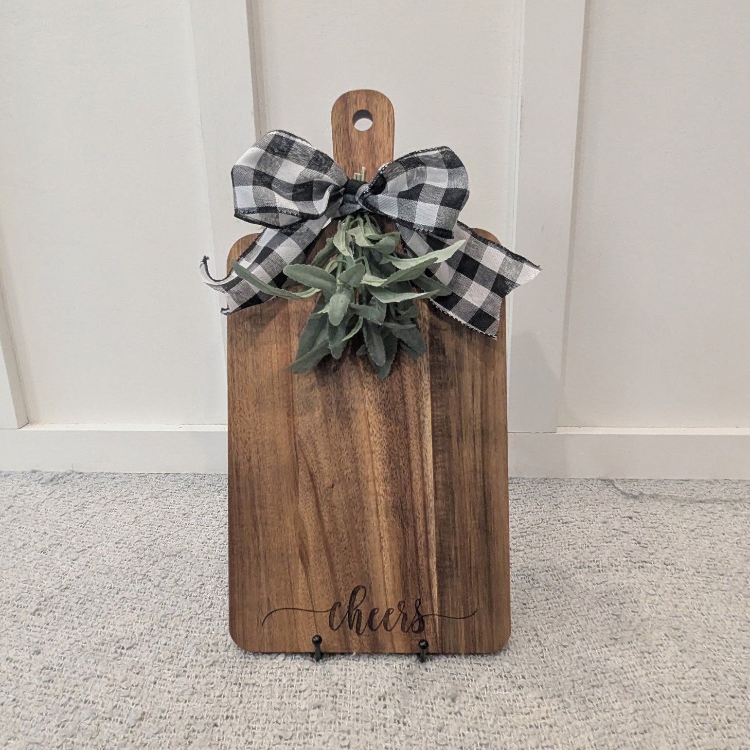 Large Wooden Handle Engraved Board image 1
