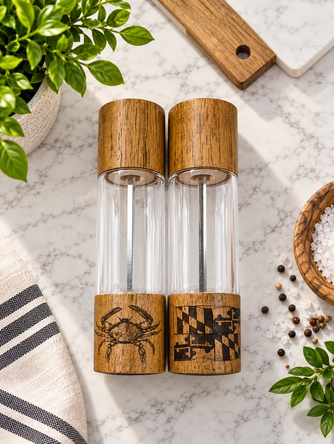 Maryland Themed Salt & Pepper Shakers