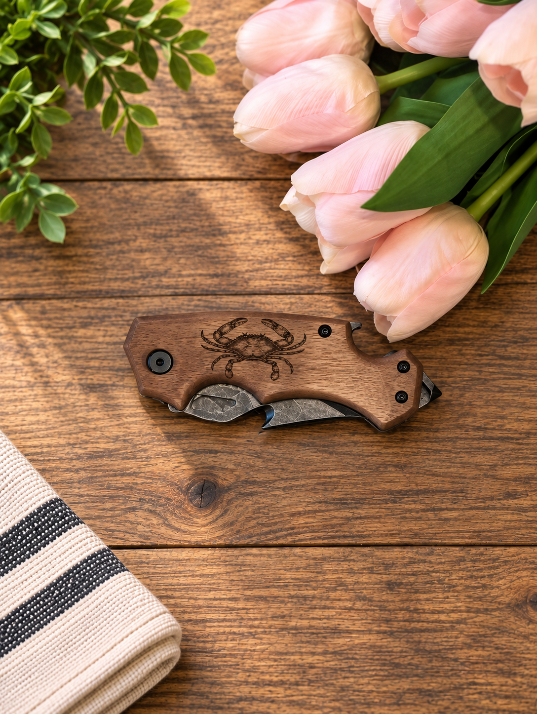 Maryland Themed Mossy Oak Pocket Knife