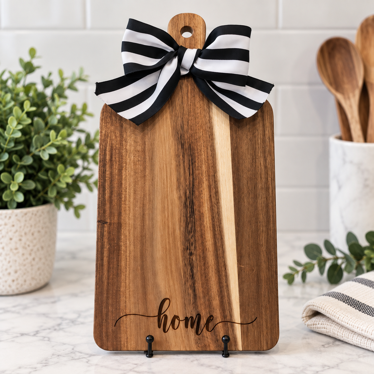 Large Wooden Handle Engraved Board