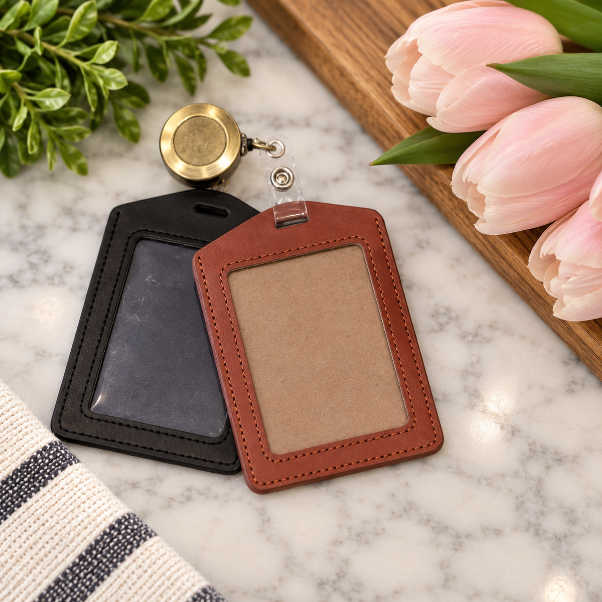 Badge Holder with Single Window