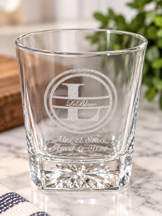 Engraved Whiskey Glass