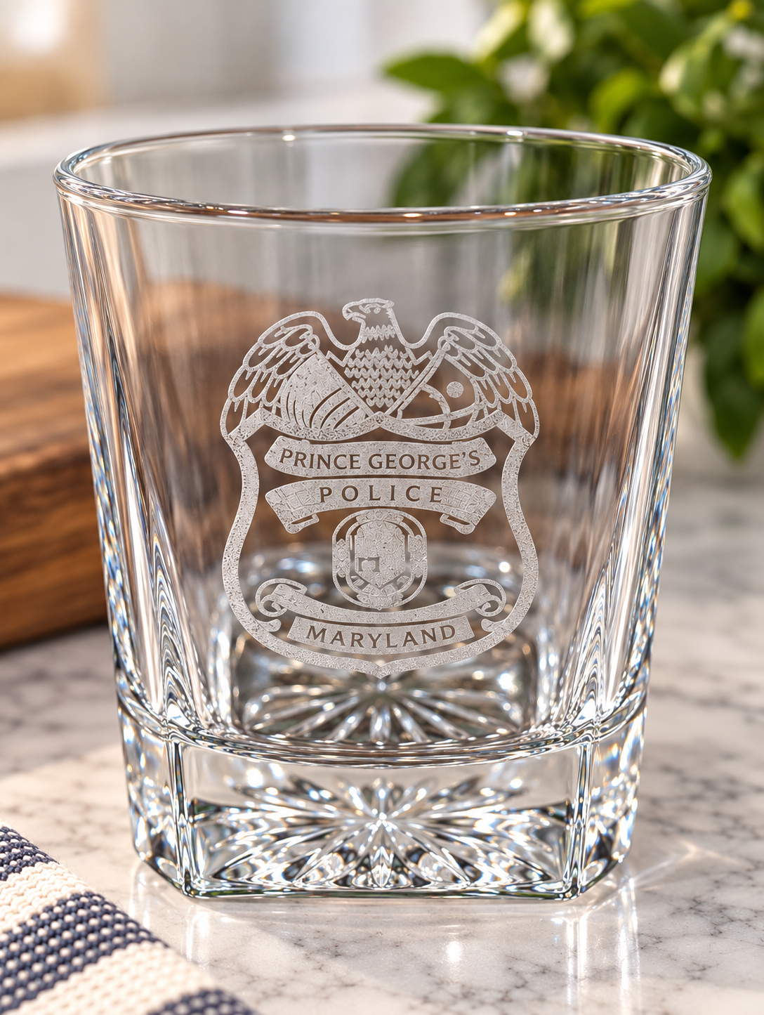 Engraved Whiskey Glass