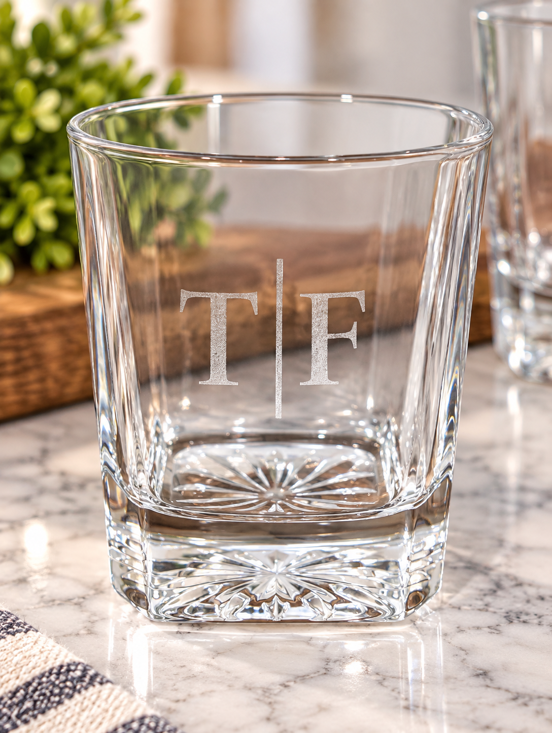 Engraved Whiskey Glass