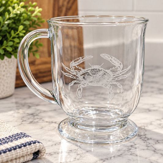 Personalized Glass Coffee Mug