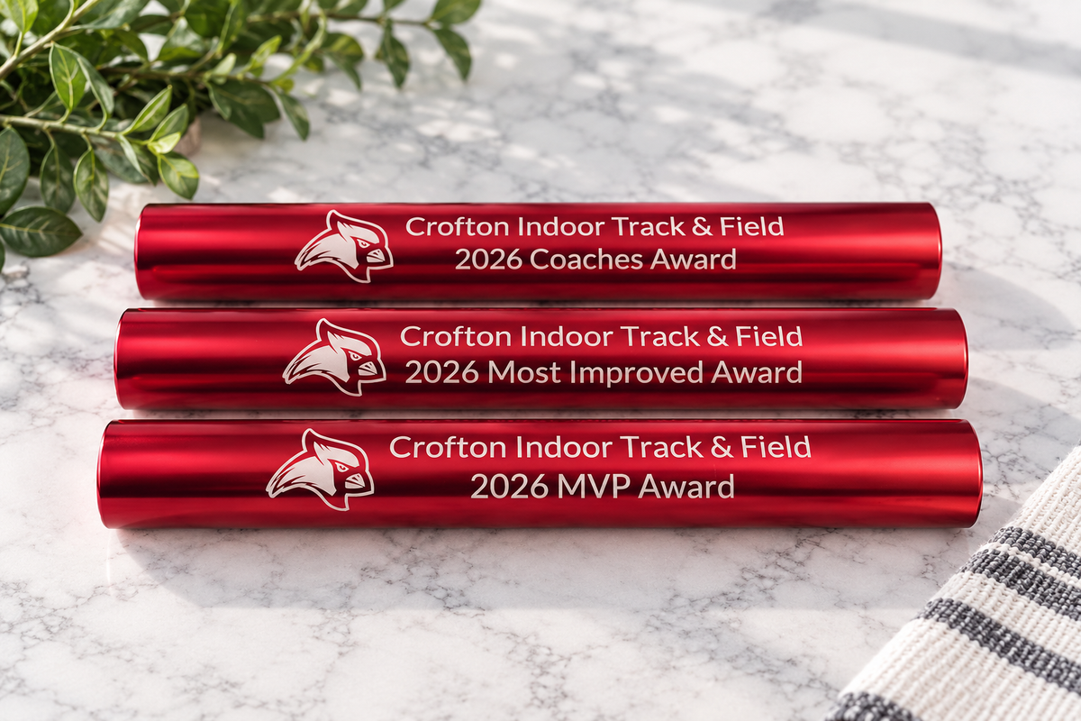 Engraved Track Batons-Customer Provided Batons