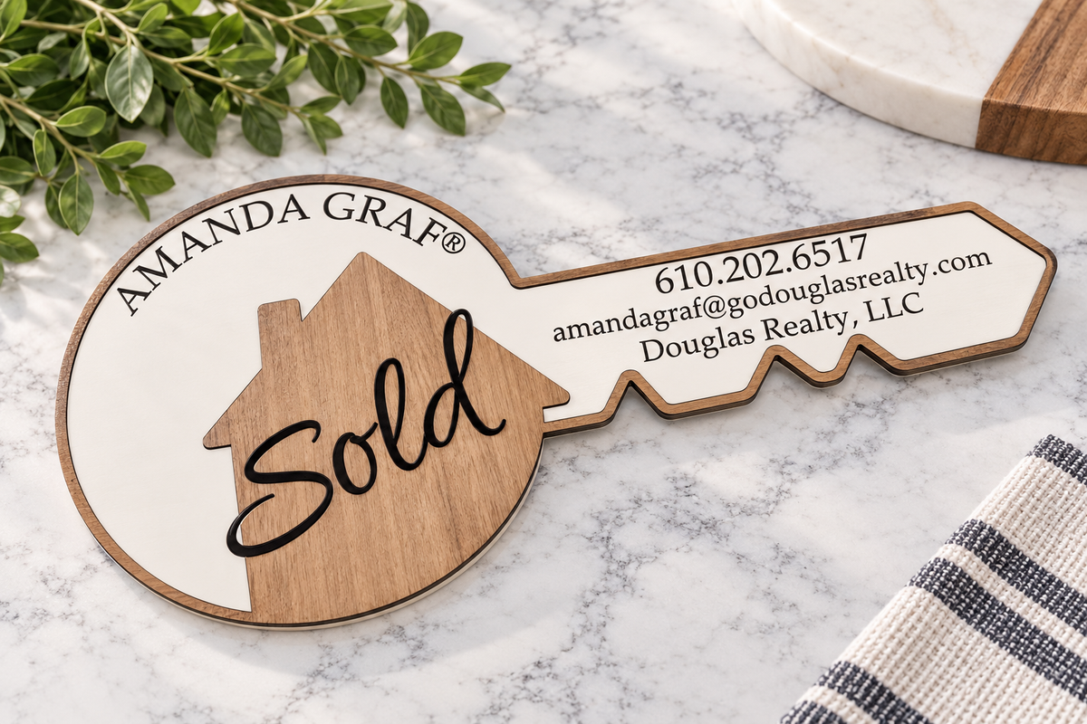 Personalized "Sold" Key Sign –XL Design
