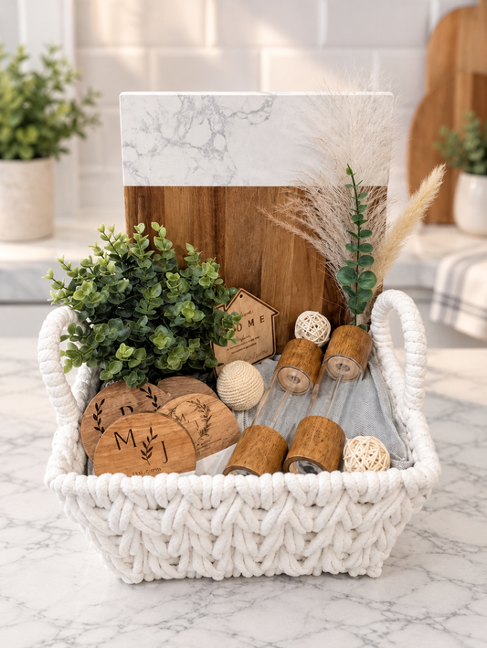 The Mini Luxury Marble Entertaining Gift Basket
