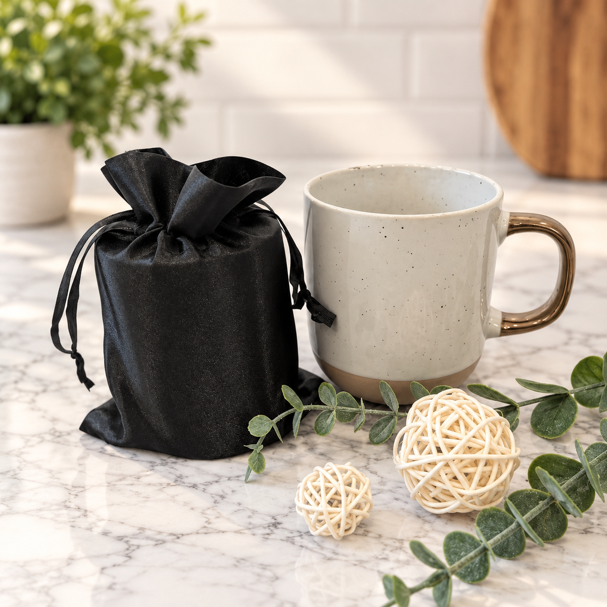 Mid Size Cozy Home Gift Basket White