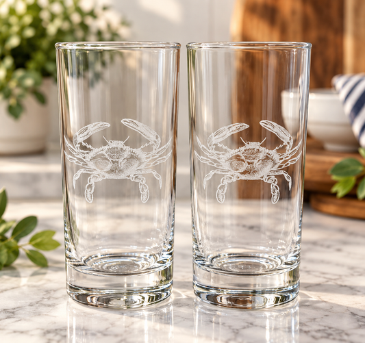 Maryland Themed Beverage Glass