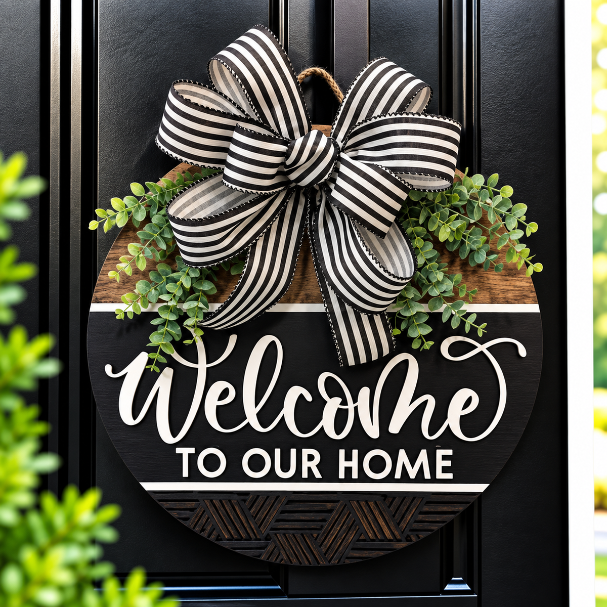 Welcome to Our Home Door Hanger