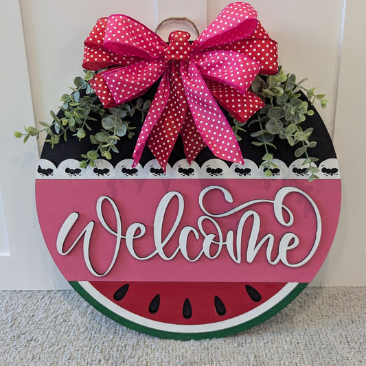 Watermelon Welcome Door Hanger