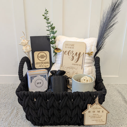 Modern Home Gift Basket with Luxury Reed Diffuser