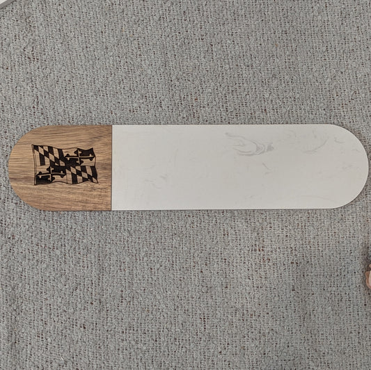 Maryland Themed Oval Serving Boards