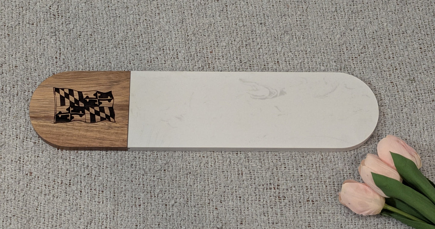 Maryland Themed Oval Serving Boards