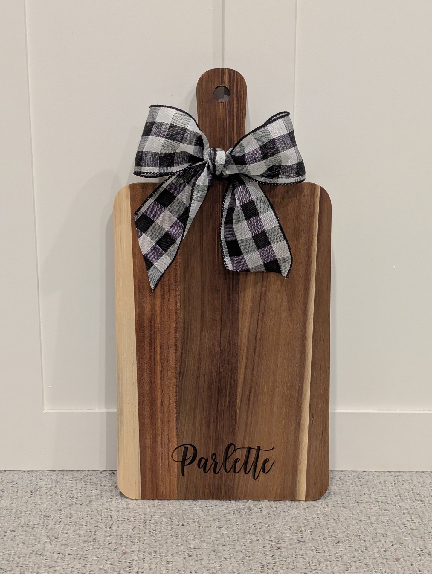 Large Wooden Handle Engraved Board