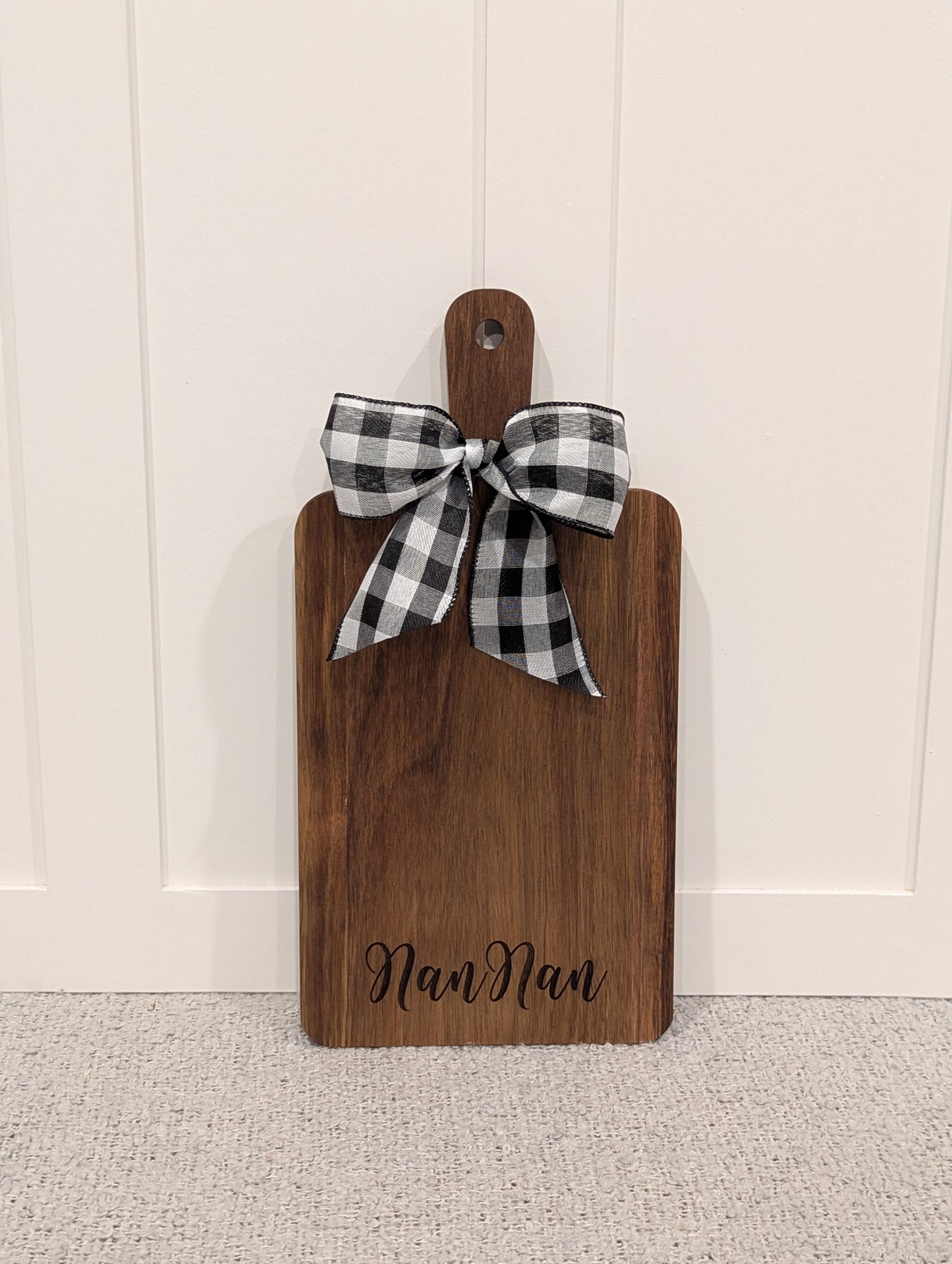 Large Wooden Handle Engraved Board