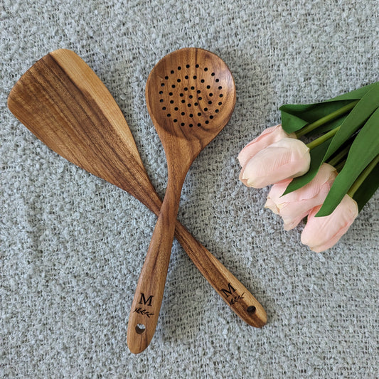 Engraved Wooden Utensils