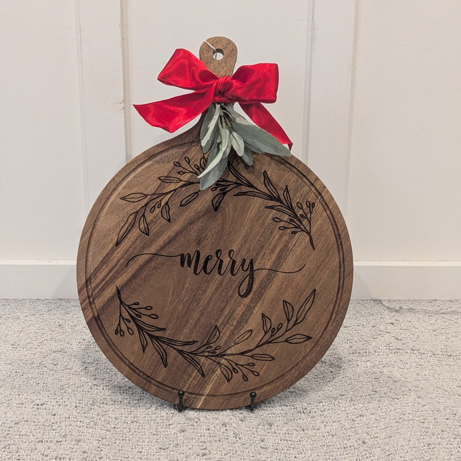 Round Wooden Serving Board image 0