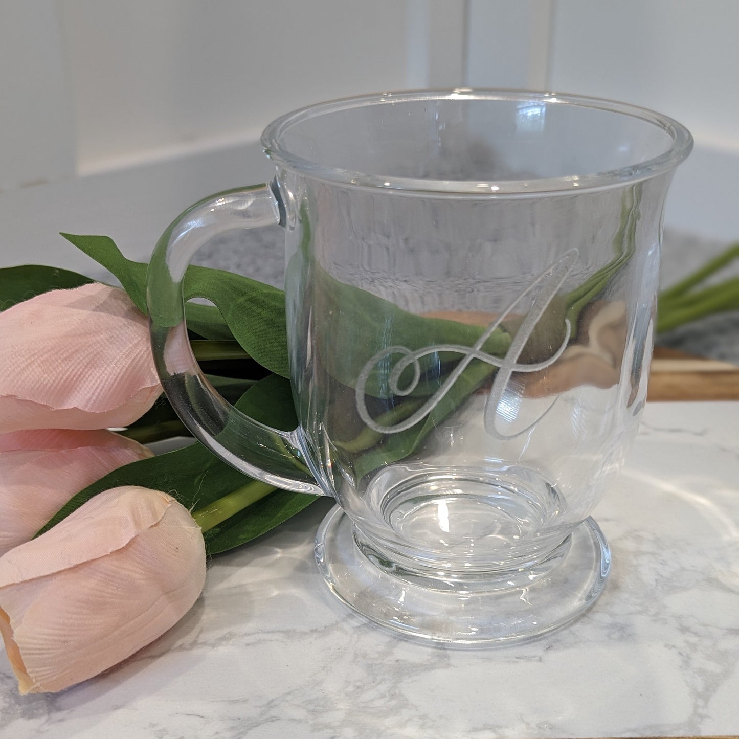 Personalized Glass Coffee Mug image 1