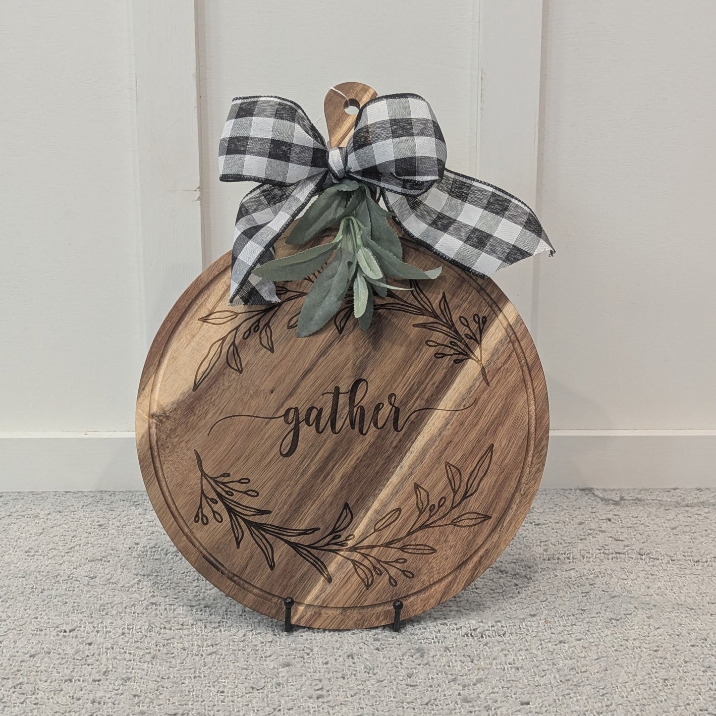 Round Wooden Serving Board image 2
